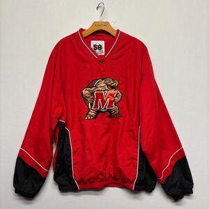 58 Sports University of Maryland Terps Windbreaker Jacket Size XL X-Large C110 3
